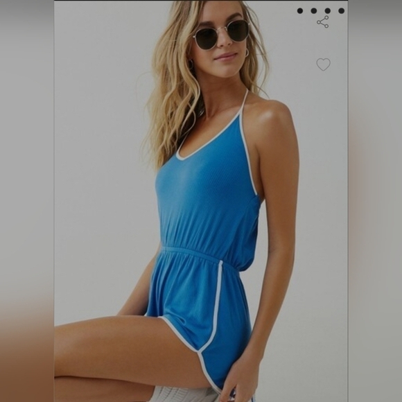 FOREVER 21 Ribbed Halter Romper L - Picture 2 of 8